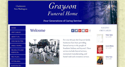 Desktop Screenshot of graysonfuneralhomes.com